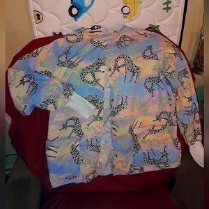 Long sleeve scrub jacket